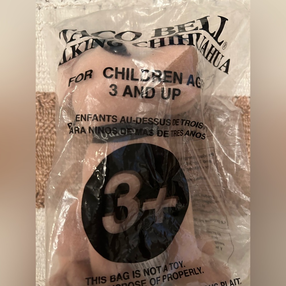VINTAGE TACO BELL DOG PLUSH new in bag Viva Gorditas!